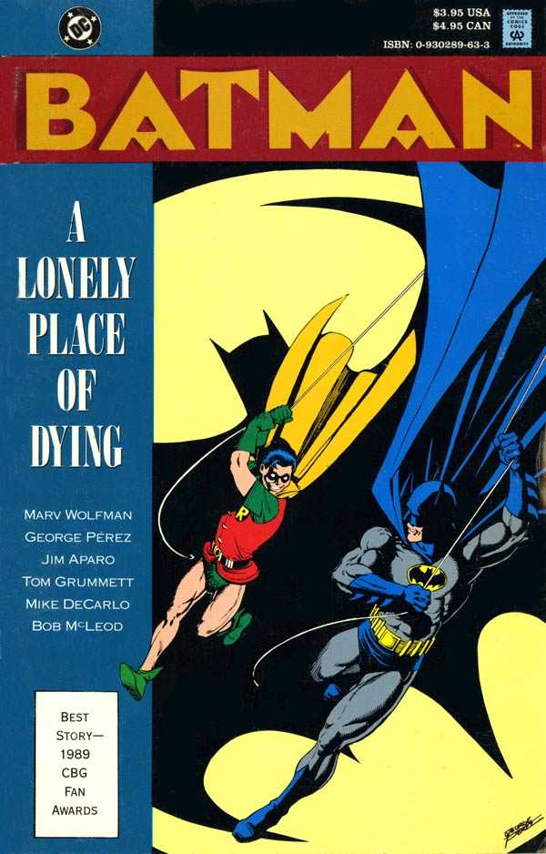 Batman: A Lonely Place of Dying cover