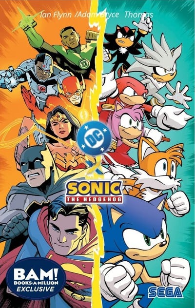 DC x Sonic the Hedgehog cover