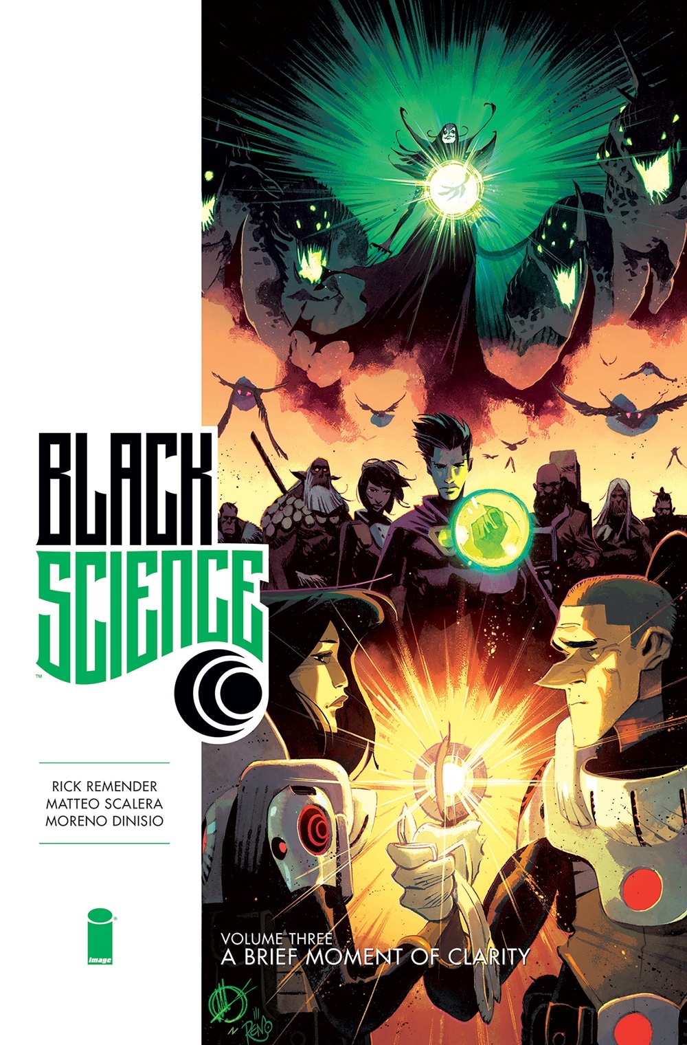 Black Science Premiere Hardcover Volume 3: A Brief Moment of Clarity cover