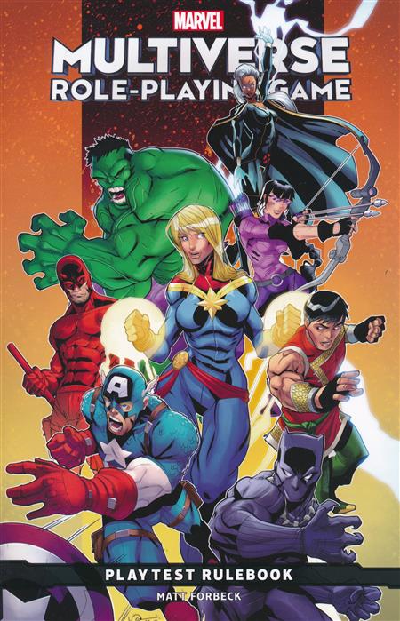 Marvel Multiverse Rpg Playtest Rulebook TP Lubera DM Var cover
