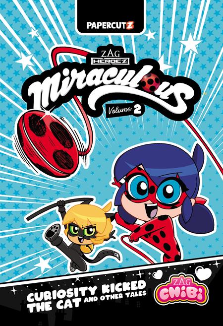 MIRACULOUS LADYBUG CHIBI TP VOL 02 CURIOSITY KICKED THE CAT & OTHER STORIES cover