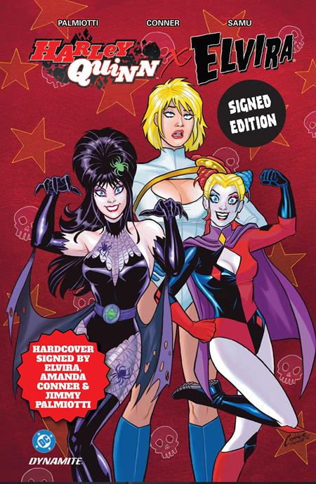 HARLEY QUINN X ELVIRA SIGNED BY ELVIRA cover